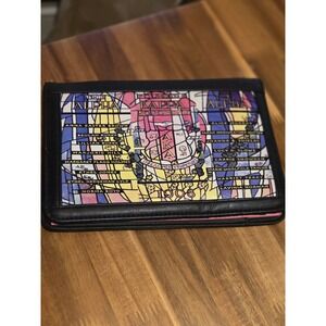 AKA Sorority Leatherette Notebook with Pink Pad Paper Founders and Logo